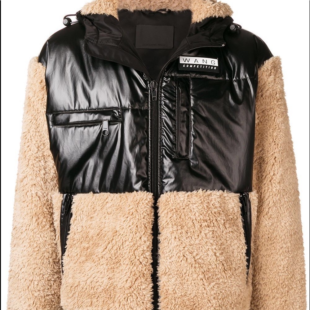 Alexander wang jacket with faux fur Khaki